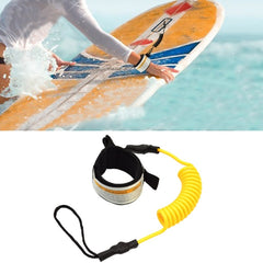 Surf Bodyboard Safety Hand Rope TPU Surfboard Paddle Towing Rope, The Length After Stretching: 1.6m, Safety Hand Rope(Clear Blue), Safety Hand Rope(Orange), Safety Hand Rope(Yellow), Safety Hand Rope(Black), Safety Hand Rope(Blue)