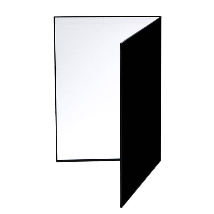 2 PCS 3-in-1 Reflective Board White + Black + Silver A4 Cardboard Folding Light Diffuser Board, 3-in-1 A4 Cardboard