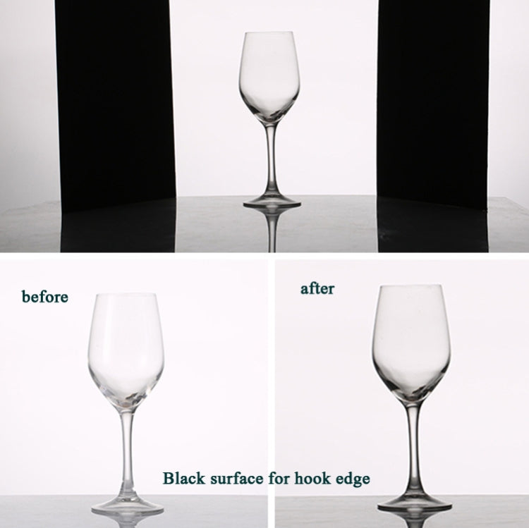 2 PCS 3-in-1 Reflective Board White + Black + Silver A4 Cardboard Folding Light Diffuser Board, 3-in-1 A4 Cardboard