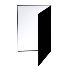 2 PCS 3-in-1 Reflective Board White + Black + Silver A4 Cardboard Folding Light Diffuser Board, 3-in-1 A4 Cardboard