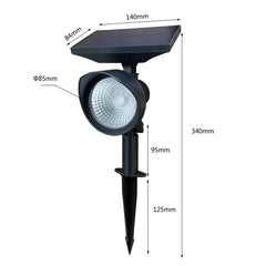 Solar Flood Light Home Solar Garden Villa Lawn Lamp, White Light, Warm Light, Colorful Light