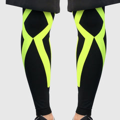 1pair  Sports Knee Pads Compression Elastic Protective Thigh And Calve Cover, M (Black / Gray), L  (Black / Gray), XL  (Black / Gray), M (Black / Green), L (Black / Green), XL (Black / Green), M (Black / Red), L (Black / Red), XL (Black / Red)         ...