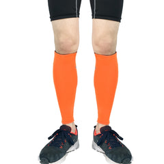 1 Pair Sports Breathable Compression Calf Sleeves Riding Running Protective Gear, Spec: M (Black), XL (Orange), M (Rose Red), L (Rose Red), XL (Rose Red)