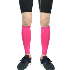 1 Pair Sports Breathable Compression Calf Sleeves Riding Running Protective Gear, Spec: M (Black), XL (Orange), M (Rose Red), L (Rose Red), XL (Rose Red)