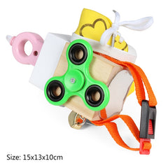 Children Montessori Busy Board Puzzle Unlocking Toy Early Education Toy, Style:, Fun Life Green, Music, Animal, Fishing