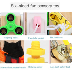 Children Montessori Busy Board Puzzle Unlocking Toy Early Education Toy, Style:, Fun Life Green, Music, Animal, Fishing