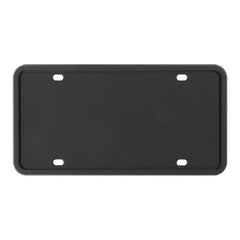 2 Sets Waterproof Rustproof Non-damaging Car Paint Silicone License Plate Frame, US Black, Black