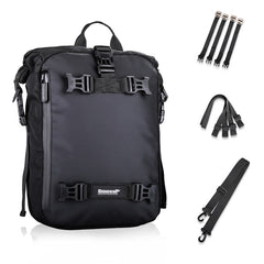 Rhinowalk Multi-Function Motorcycle Rear Seat Bag Combination Rear Shelf Pannier, Black 10L, Yellow 10L, Black 20L, Yellow 20L, Black 30L, Yellow 30L