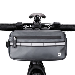 Rhinowalk X20990 Multi-Function Bicycle Front Bag, Black, Gray, Blue