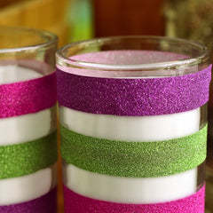 50 Rolls / Box Glitter Tape Hand Ledger Decoration Sticker, 50 Rolls / Box