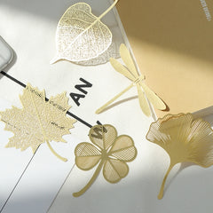 Copper Metal Hollow Bookmarks Style Random Delivery, Metal Hollow