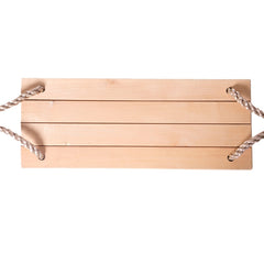 Adult Children Indoor Outdoor Wooden Swing Four Plank Swing,Random Color Delivery（Red), Wooden