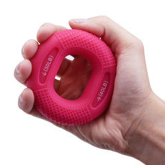 Adjustable Strength Silicone Gripper Arm Muscle Strength Rehabilitation Training Fitness Equipment, Colour: 20/30LB （Pink）, 20/30LB （Pink）, 30 / 40LB（Rose Red）, 40 / 50LB（Blue）, 50 / 60LB（Orange）, 70 / 80LB（Black）