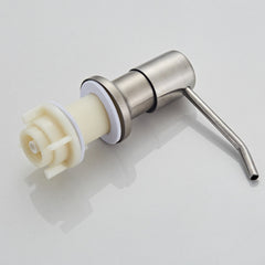 304 Stainless Steel Sink Soap Dispenser Pump Head Extension Silicone Tube Bathroom Hand Washing Cleaning Soap Dispenser, 9508N-02 Pump Head