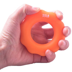 Silicone Finger Marks Grip Device Finger Exercise Grip Ring, Specification: 15LB (Green), 15LB (Green), 35LB (Blue), 55LB (Orange), 75LB (Purple), 95LB (Gray)