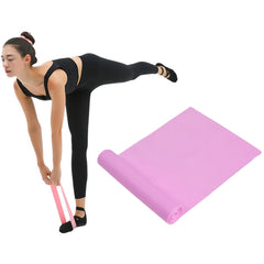 Latex Yoga Stretch Elastic Belt Hip Squat Resistance Band, Specification: 1500x150x0.35mm (Pure Cherry Pink), 1500x150x0.35mm (Pure Blue), 1500x150x0.35mm (Pure Purple)