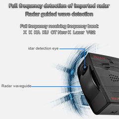 STR550 Laser Radar Speaker Car Mobile Speaker Auto Electronic Dog Support English / Russian, STR550