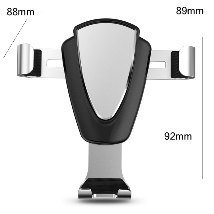 Multifunctional Mobile Phone Holder With Car Air Outlet Car Navigation Support Frame, Space Silver, Tyrant Gold, Pleasant Red, Dark Gray