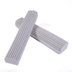2 PCS 28cm Half-Fold Narrow Mouth Universal Mop Sponge Tape Head Replacement Fittings, Yellow, Gray