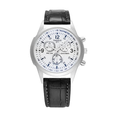 YAZOLE 271 Three-Eye Six-Hand Watch Men Auartz Watch Waterproof Business Watch, White Disk Black Belt, White Disk Brown Belt, Black Dish Black Belt, Black Tray Brown Belt, Black Shell Brown Belt, Black Shell Black Belt, White Disk Light Brown Belt     ...