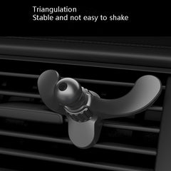 3 PCS A-004 Car Mobile Phone Bracket Air Outlet Hook Accessories, Black