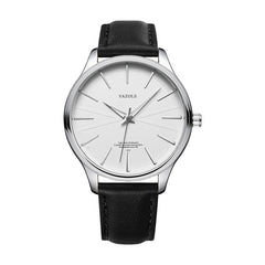 YAZOLE 512 Casual Quartz Men Watch, Silver Shell Black Tray Black Belt, Silver Shell White Tray Black Belt, Silver Shell Black Tray Brown Belt, Silver Shell White Tray Brown Belt, Black Shell Black Tray Black Belt, Black Shell Black Tray Brown Belt