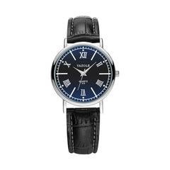 YAZOLE 313 Roman Numeral Dial Ladies Business Quartz Watch, Black Tray Black Belt, Black Tray Brown Belt, White Tray Black Belt, White Tray Brown Belt, Black Tray Silver Net Belt, White Tray Silver Net Belt
