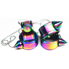 2 PCS Stainless Steel Self-Defense Ring Outdoor EDC Personal Protection Tool