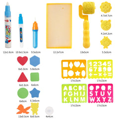 Children Luminous Magic Graffiti Water Drawing Mat, Size: 100 x 70cm, Style:, 2 Pens Set, Complete Set