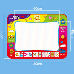 Children Magic Graffiti Water Drawing Mat, Style:, Large Color-Bagged, Large Color-Boxed, Small Four Color-Bagged, Animals, Ocean, Folding Two-sided, Large Four Color-Bagged