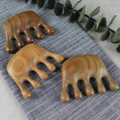 Green Sandalwood Massage Comb, 8x6cm