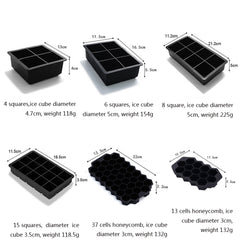 Bar Whiskey Silicone Ice Tray Mold, 6 Grid Round, 6 Grid Square Cover, 8 Grid Square Cover, 8 Grid Round, 4 Grid Skull, 4 Square Cover, 37 Grid Honeycomb Cover, 13 Grid Honeycomb Cover, 15 Grid Square Cover, Rabbit Funnel