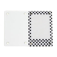 3 Inch Photo Acrylic Photo Frame Refrigerator Magnetic Sticker For Polaroid, 98 Persent Translucent, Wave Point, Pink, Blue