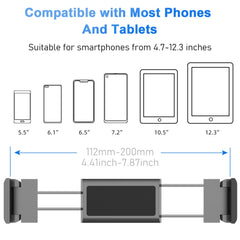Pb-48 Car Post-Row Back Pillow Mobile Phone Holder Back Seat Flat Telescopic Bracket, Pb-48