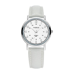 YAZOLE 281 Dual Digital Dial Simple Retro Business Couple Quartz Watch, Small Black Tray Brown Belt, Small White Tray Brown Belt, Small White Tray White Belt, Small White Tray Black Belt, Small White  Tray Red Belt, Small Black  Tray Black Belt        ...
