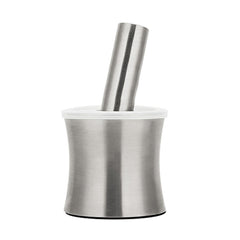 Kitchen 304 Stainless Steel Garlic Masher Spice Bean Nut Grinder, Straight Shape, Waist Shape, Drum Shape, Big Bowl Shape, Large Drum Shape