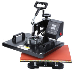 WL2938T 1200W 5 in 1 Heat Transfer Machine For T-Shirt Printing Heat Transfer Machine, EU Plug, 1200W