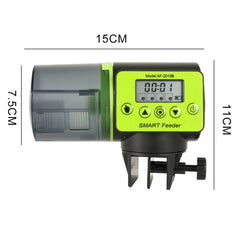 AquaBlue Fish Tank Intelligent Timing Automatic Feeder Aquarium Goldfish Feeder Large Capacity Fish Feeder,Model:, AF-2019A, AF-2019B English Version, AF-2019C Lithium Battery Charging, AF-2019B  + Square Feeding Circle, AF-2019B + Round Feeding Circle