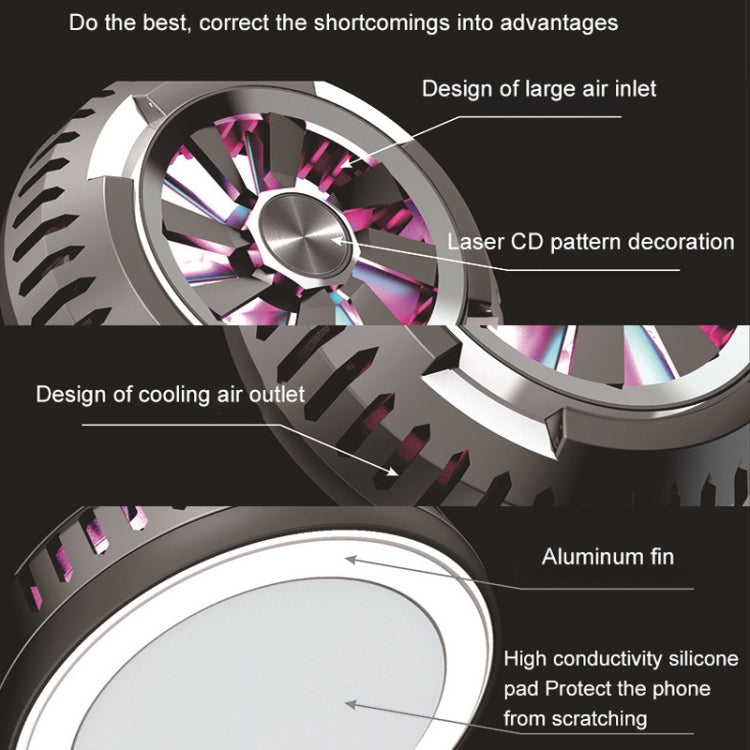 X6 Universal Mini Magnetic Mobile Phone Tablet Computer Semiconductor Radiator, X6