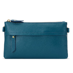 Ladies One-Shoulder Diagonal Mobile Phone Coin Purse, Ink, Lake Blue, Khaki, Jujube Red, Orange, Brown, Red, Navy Blue, Black