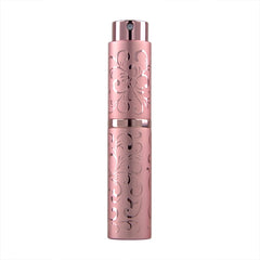 2 PCS Embossed Rotating Perfume Bottle Metal Discharge Bottle Sterilizing Alcohol Spray Bottle, 10ml