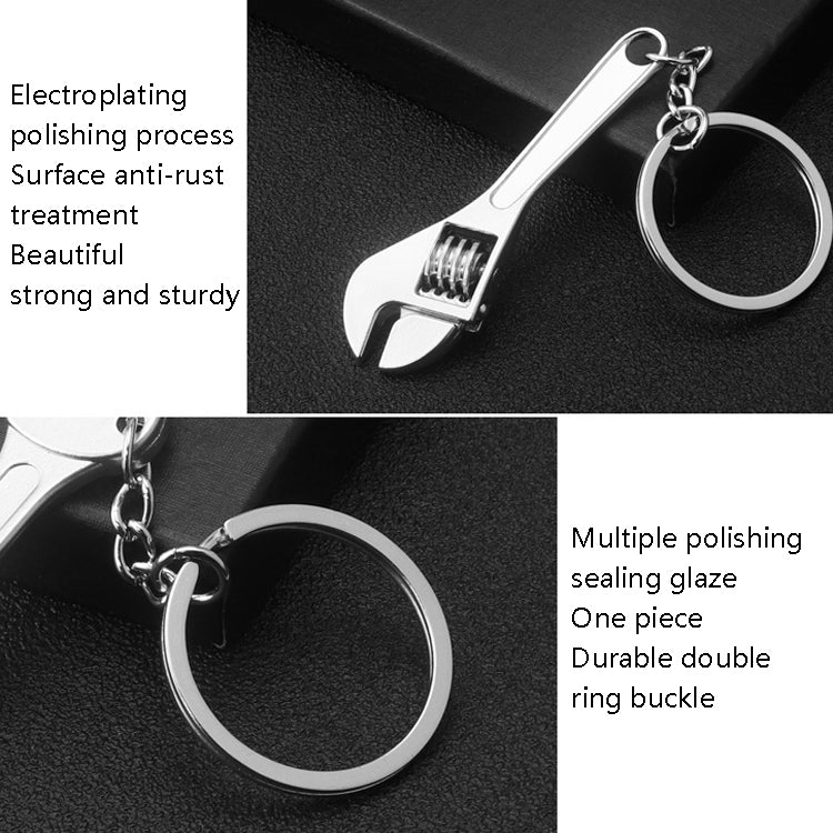 10 PCS Tool Metal Keychain Car Key Ring Pendant, H-394 Unilateral Pattern Hammer, H-390 Glossy Sheep Angle Hammer, H-397 Axe Claw Hammer, H-398 Electric Drill
