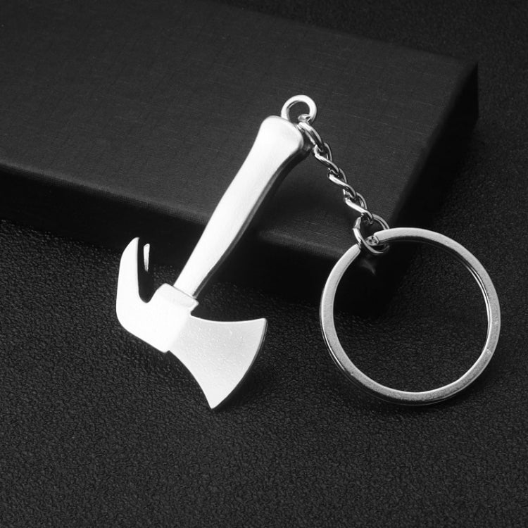 10 PCS Tool Metal Keychain Car Key Ring Pendant, H-394 Unilateral Pattern Hammer, H-390 Glossy Sheep Angle Hammer, H-397 Axe Claw Hammer, H-398 Electric Drill