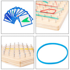 Monsthetic Nail Board Space Imagination Graphic Cognition Kindergarten Early Education Puzzle Toys, Monsthetic Nail Board