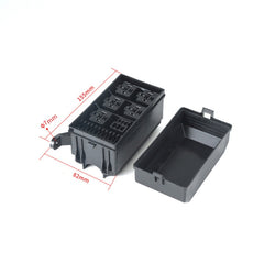 Car Modified 6-Way Insurance Box Total Control Plastic Shell Junction Box, 6-Way Insurance Box