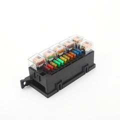 Car Modified 11-Way Fuse With 6-Way Relay Car Machine Cabin Link Inner Cassette Seat, 11-Way Fuse