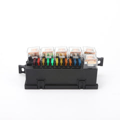 Car Modified 11-Way Fuse With 6-Way Relay Car Machine Cabin Link Inner Cassette Seat, 11-Way Fuse