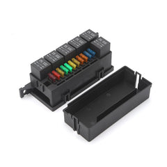 Car Modified 11-Way Fuse With 6-Way Relay Car Machine Cabin Link Inner Cassette Seat, 11-Way Fuse