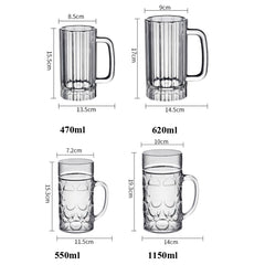 Acrylic Beer Glass KTV Bar Beer Glass, 2 PCS 470ml No. 1  Cup, 620ml  No. 2 Cup, 550ml  No. 3 Cup, 1150ml   No. 4  Cup, 370ml No. 5  Cup, 550ml No. 6  Cup, 450ml  No. 7 Cup, 500ml No. 8   Cup, 3 PCS 320ml  No. 9 Cup, 420ml No. 10   Cup, 520ml  No. 11  ...