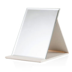 Folding Portable High-definition Makeup Mirror PU Leather Desktop Vanity Mirror,Size: Medium (Pink), Extra Large (Black), Extra Large (White), Extra Large (Red), Extra Large (Pink), Large (Black), Large (White), Large (Red), Large (Pink), Medium (Black...